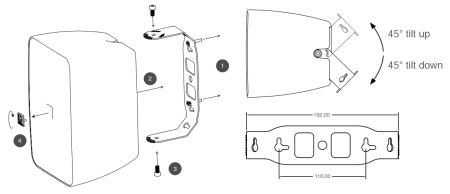 AUDAC ARES5A/W, стереокомплект двухполосных акустических систем